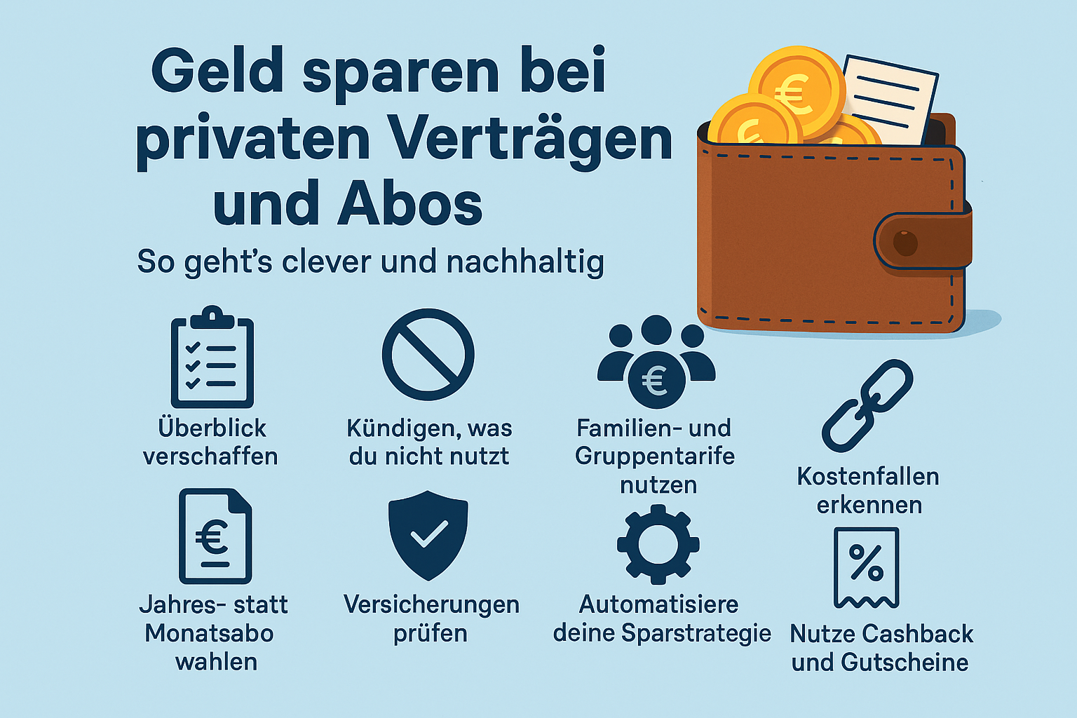 Geld sparen bei privaten Ausgaben